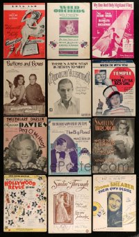 1a186 LOT OF 12 SHEET MUSIC 1920s-1940s great songs from a variety of different movies!