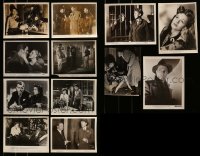 1a439 LOT OF 12 FILM NOIR 8X10 STILLS 1940s great scenes from several different movies!