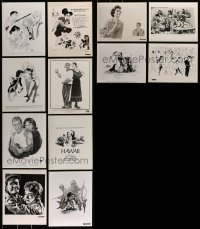 1a440 LOT OF 12 ARTWORK 8X10 STILLS 1960s-1980s great images from a variety of different movies!