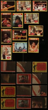 1a496 LOT OF 12 ROCKY II TRADING CARDS 1979 Sylvester Stallone, great movie scenes!