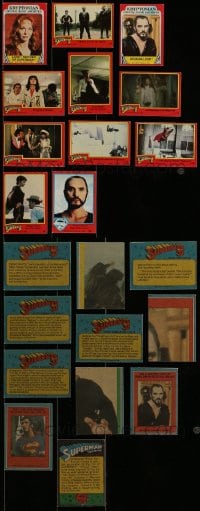 1a497 LOT OF 11 SUPERMAN II TRADING CARDS 1980 great scenes from the movie + character portraits!