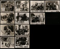 1a526 LOT OF 11 SWORD AND SANDAL ENGLISH FRONT OF HOUSE LOBBY CARDS 1960s cool movie scenes!