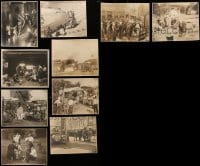 1a444 LOT OF 10 1920S DELUXE CANDID PARAMOUNT 8X10 PHOTOS 1920s many show camera & crews!