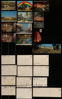 1a502 LOT OF 12 HOLLYWOOD POSTCARDS 1970s-1980s with color images of tourist attractions!