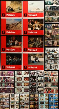 1a278 LOT OF 112 LOBBY CARDS IN COMPLETE SETS OF 8 1960s-1980s scenes from 14 different movies!