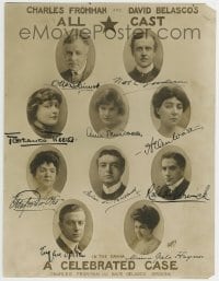 1b187 CELEBRATED CASE signed stage play 10.25x13.25 still 1925 by ALL TEN actors pictured!