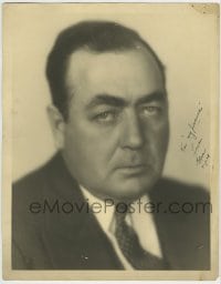 1b189 EUGENE PALLETTE signed deluxe 11x14 still 1929 head & shoulders portrait in tie & jacket!