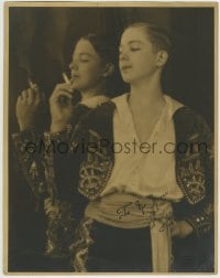 1b201 PAUL HAAKON signed deluxe stage play 11x14 still 1929 he looks too young to be smoking!