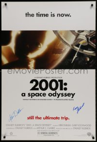 1b018 2001: A SPACE ODYSSEY signed DS 1sh R2000 by BOTH Keir Dullea AND Gary Lockwood, Kubrick!