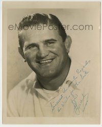 1b319 AL LOVELOCK signed 8x10 still 1950s smiling portrait of The Great Bolo professional wrestler!