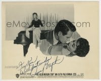 1b322 ANN BLYTH signed 8x10 still 1957 great montage with Paul Newman in The Helen Morgan Story!