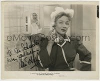 1b326 ANN SOTHERN signed 8x10.25 still 1949 close up with telephone in A Letter to Three Wive!
