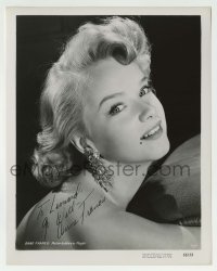 1b331 ANNE FRANCIS signed 8x10.25 still 1955 sexy c/u on black background in Bad Day at Black Rock!