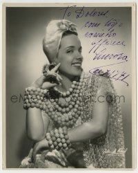 1b335 AURORA MIRANDA signed 8x10 still 1941 portrait of the Brazillian actress by John B. Reed!