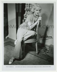 1b346 BETTE DAVIS signed 8x10.25 still R70s blonde portrait from one of her 1930s roles!