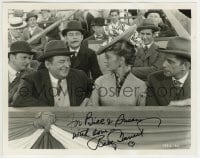 1b349 BETTY GARRETT signed 8x10 still 1949 c/u with Edward Arnold in Take Me Out to the Ball Game!