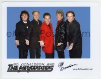 1b738 BO DONALDSON signed color 8.5x11 publicity still 2000s with his singing group The Heywoods!