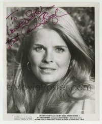 1b364 CANDICE BERGEN signed 8x10 still 1970 head & shoulders portrait from Getting Straight!