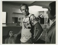 1b372 CHARLTON HESTON signed 7.75x10 still 1973 he's helping Leigh Taylor-Young in Soylent Green!
