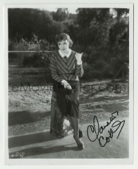 1b805 CLAUDETTE COLBERT signed 8x10 REPRO still 1980s she's hitchhiking in It Happened One Night!