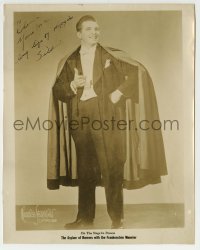 1b400 DR. SILKINI signed 8x10 still 1940s from The Asylum of Horrors with the Frankenstein Monster!