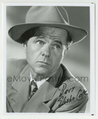 1b840 ELISHA COOK JR. signed 8x9.75 REPRO still 1980s close portrait with hat and needing a shave!