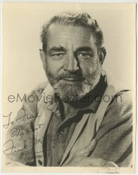 1b417 FRANK MCGRATH signed TV deluxe 8x10 still 1950s great portrait as Wooster from Wagon Train!
