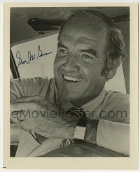 1b855 GEORGE MCGOVERN signed 8x9.75 REPRO still 1970s great close up of the Democratic politician!