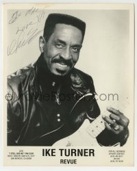 1b750 IKE TURNER signed 8x10 publicity still 1980s portrait for the I Still Like Ike Fan Club!