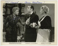 1b446 INGRID BERGMAN signed 8x10.25 still 1944 great close up with Charles Boyer in Gaslight!