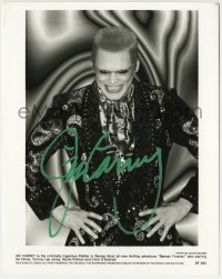 1b474 JIM CARREY signed 8x10.25 still 1995 portrait in costume as The Riddler in Batman Forever!