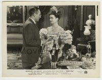1b475 JOAN BENNETT signed 8x10.25 still 1945 great close up with George Raft in Nob Hill!