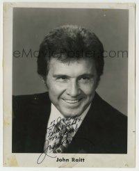 1b482 JOHN RAITT signed 8x10 still 1960s head & shoulders smiling portrait wearing suit & tie!