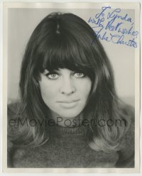 1b488 JULIE CHRISTIE signed deluxe 8x10 still 1960s great close portrait of the sexy star!