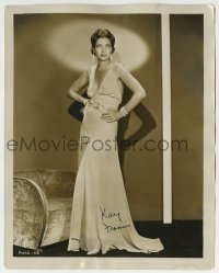 1b496 KAY FRANCIS signed 8x10.25 still 1930s full-length glamorous portrait with hands on hips!