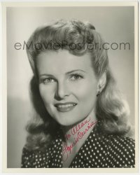 1b905 LOUISE CURRIE signed 8x10 REPRO still 1980s pretty head & shoulders portrait from The Masked Marvel!