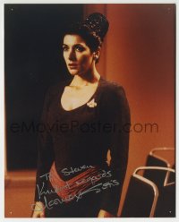 1b914 MARINA SIRTIS signed color 8x10 REPRO still 1990s as Counselor Troi from Star Trek: TNG!