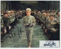 1b915 MARK LESTER signed color 8x10 REPRO still 1980s as Oliver Twist about to please ask for more!