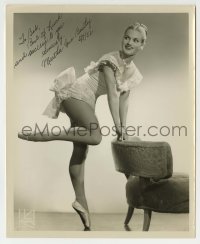 1b524 MARTHA ANN BENTLEY signed 8x10 still 1952 sexy ballerina portrait by James Kriegsmann!