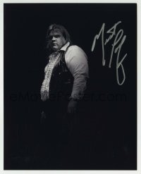 1b921 MEAT LOAF signed 8x10 REPRO still 2000s great moody portrait standing in the shadows!