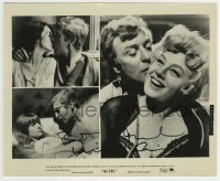 1b528 MICHAEL CAINE signed 8x10 still 1966 split image with three of his lovers in Alfie!