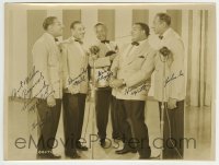 1b534 MILLS BROTHERS signed 7.25x9.75 still 1943 by all 4 brothers Herbert, Donald, Harry & John!