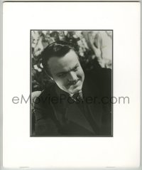 1b933 ORSON WELLES signed 8.25x10.25 REPRO still 1980s great close portrait from Citizen Kane!