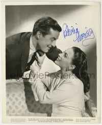 1b542 PATRICIA MORISON signed 8.25x10 still 1942 about to kiss Milland in Are Husbands Necessary!