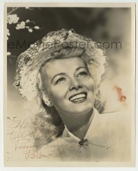 1b548 PENNY SINGLETON signed 8x10 still 1940s pretty head & shoulders portrait of the Blondie star!