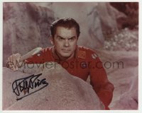 1b943 PHILLIP PINE signed color 8x10 REPRO still 1999 great close up of Colonel Green in Star Trek!