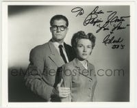1b944 PHYLLIS COATES signed 8x10 REPRO still 1980s as Lois Lane with Clark Kent in Superman!
