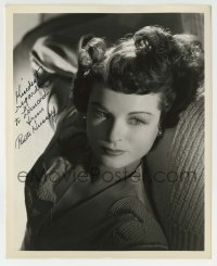 1b576 RUTH HUSSEY signed 8.25x10 still 1944 portrait of the sexy blue-eyed brunette by Carpenter!