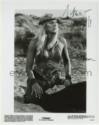 1b578 SANDAHL BERGMAN signed 8x10.25 still 1982 c/u with Schwarzenegger in Conan the Barbarian!