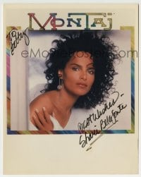 1b967 SHARI BELAFONTE signed color 8x10 REPRO still 1980s sexy close up with bare shoulder!